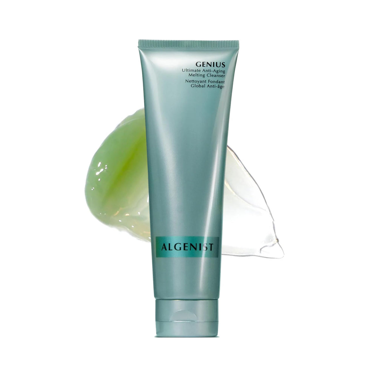 Algenist front packaging showing cleanser and benefits