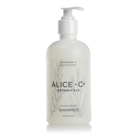 Alice + Co. front bottle view showing lavender and eucalyptus scent benefits