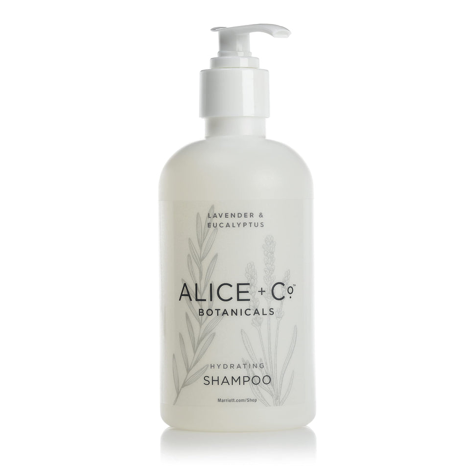 Alice + Co. front bottle view showing lavender and eucalyptus scent benefits