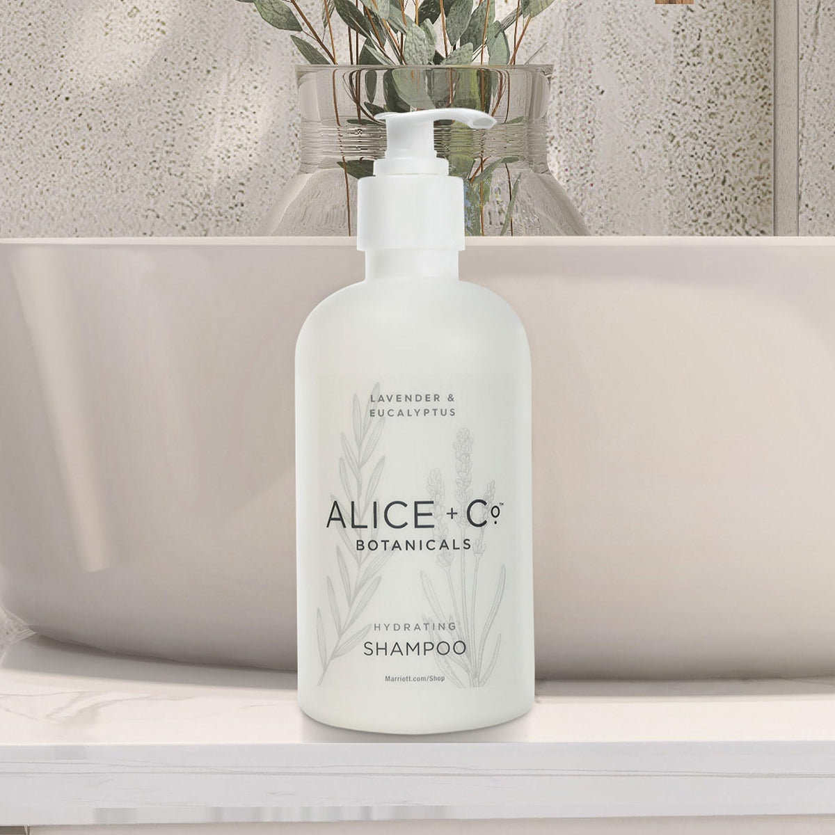 Alice + Co. lavender and eucalyptus botanicals displaying natural sourcing benefit