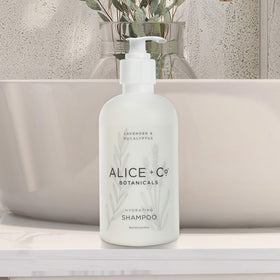 Alice + Co. lavender and eucalyptus botanicals displaying natural sourcing benefit