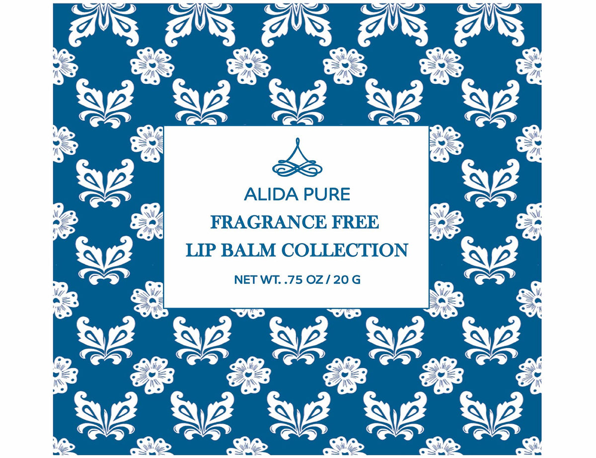 ALIDA PURE balm applied on lips demonstrating hydration and everyday protection benefit