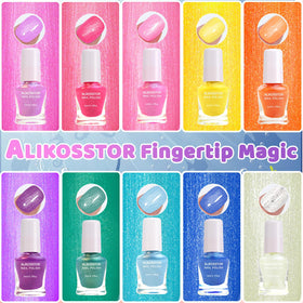 ALIKOSSTOR close-up of fine glitter texture showing smooth sparkle finish