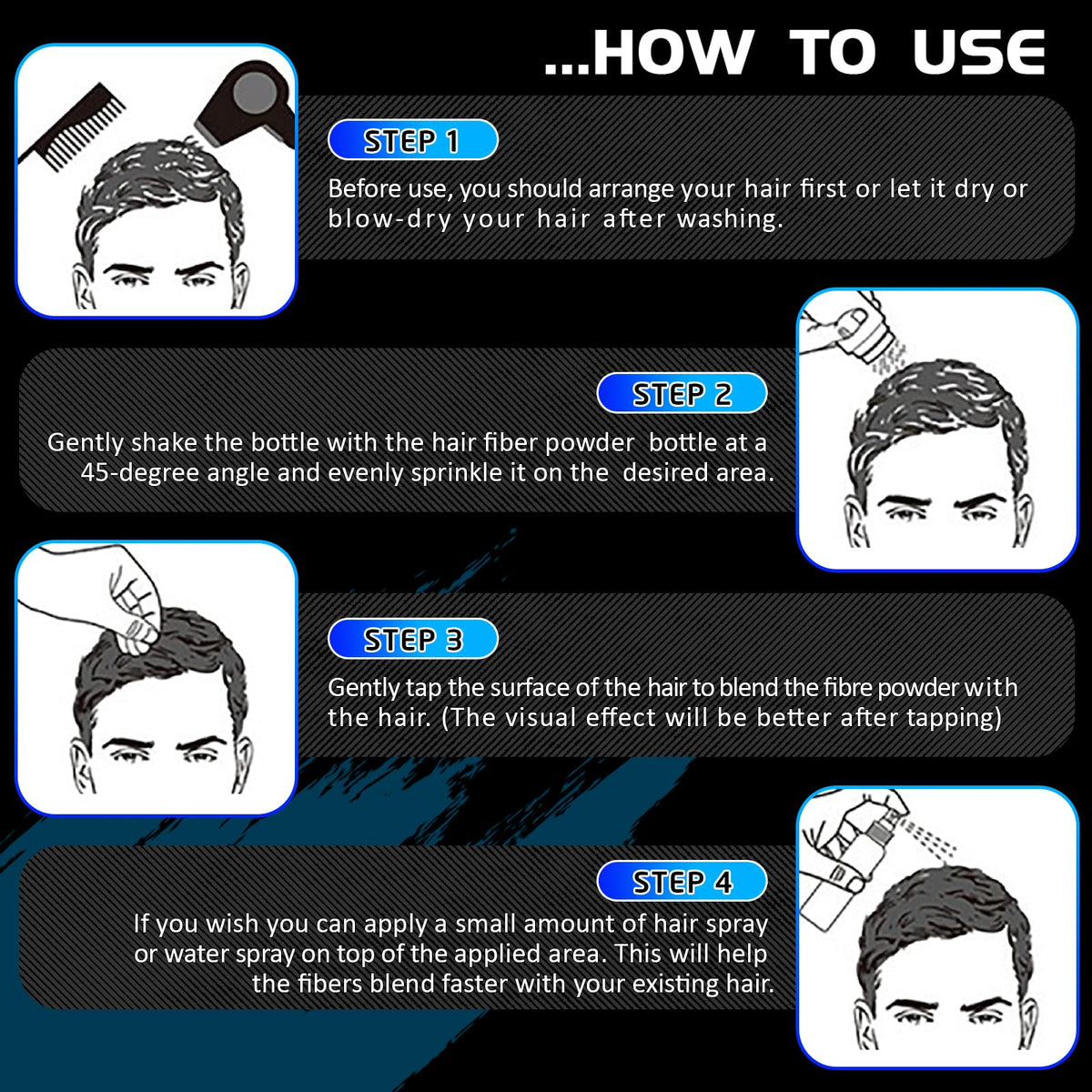 ALIVER lifestyle image of styled hair showing confidence and natural blend benefit