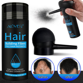 ALIVER fiber texture close-up showing natural keratin strands