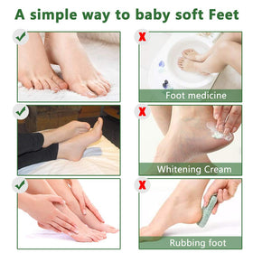 ALIVER spa-style scene with pebbles and towel showing relaxing at-home foot care benefit