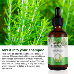 ALIVER rosemary oil texture on spoon showing clear botanical consistency