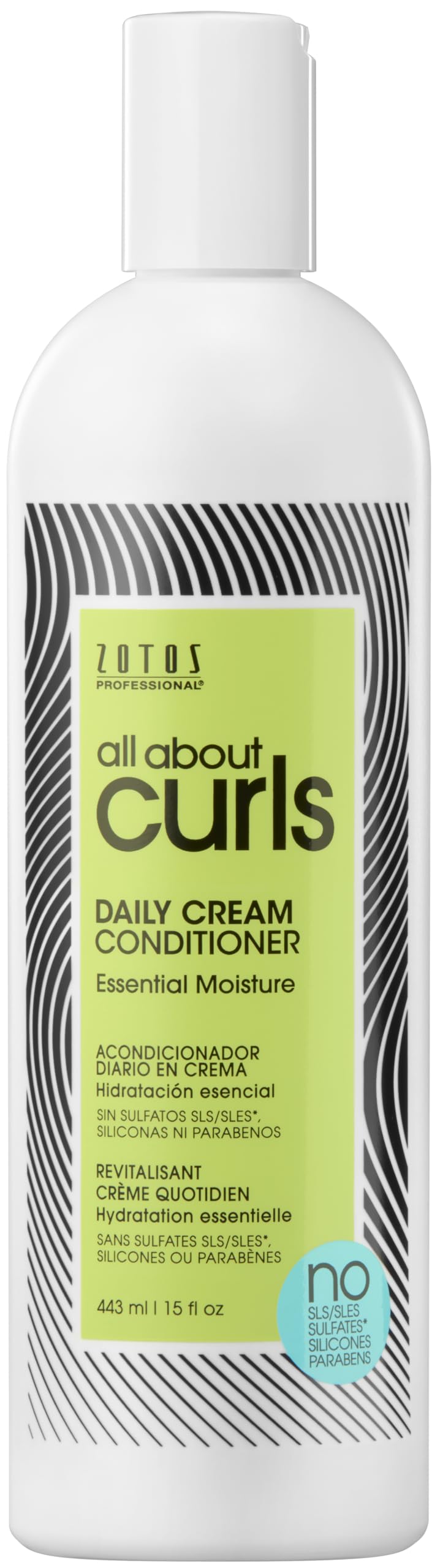 All About Curls front bottle view showing branding and 32 oz size for easy identification