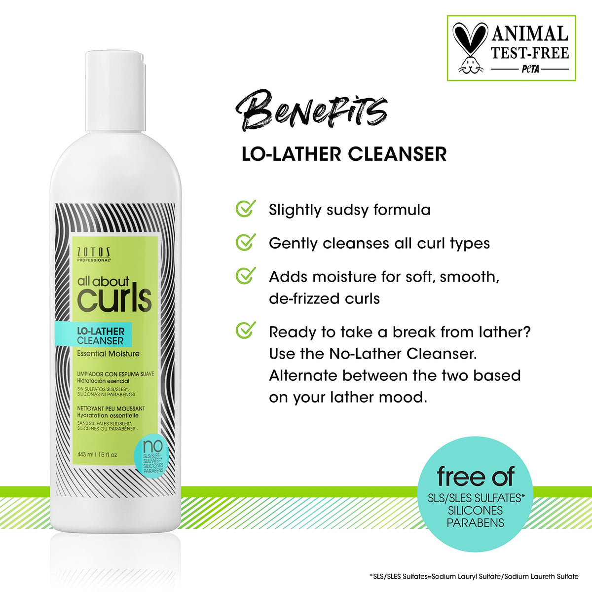 ALL ABOUT CURLS pump top close-up for easy dispensing and control