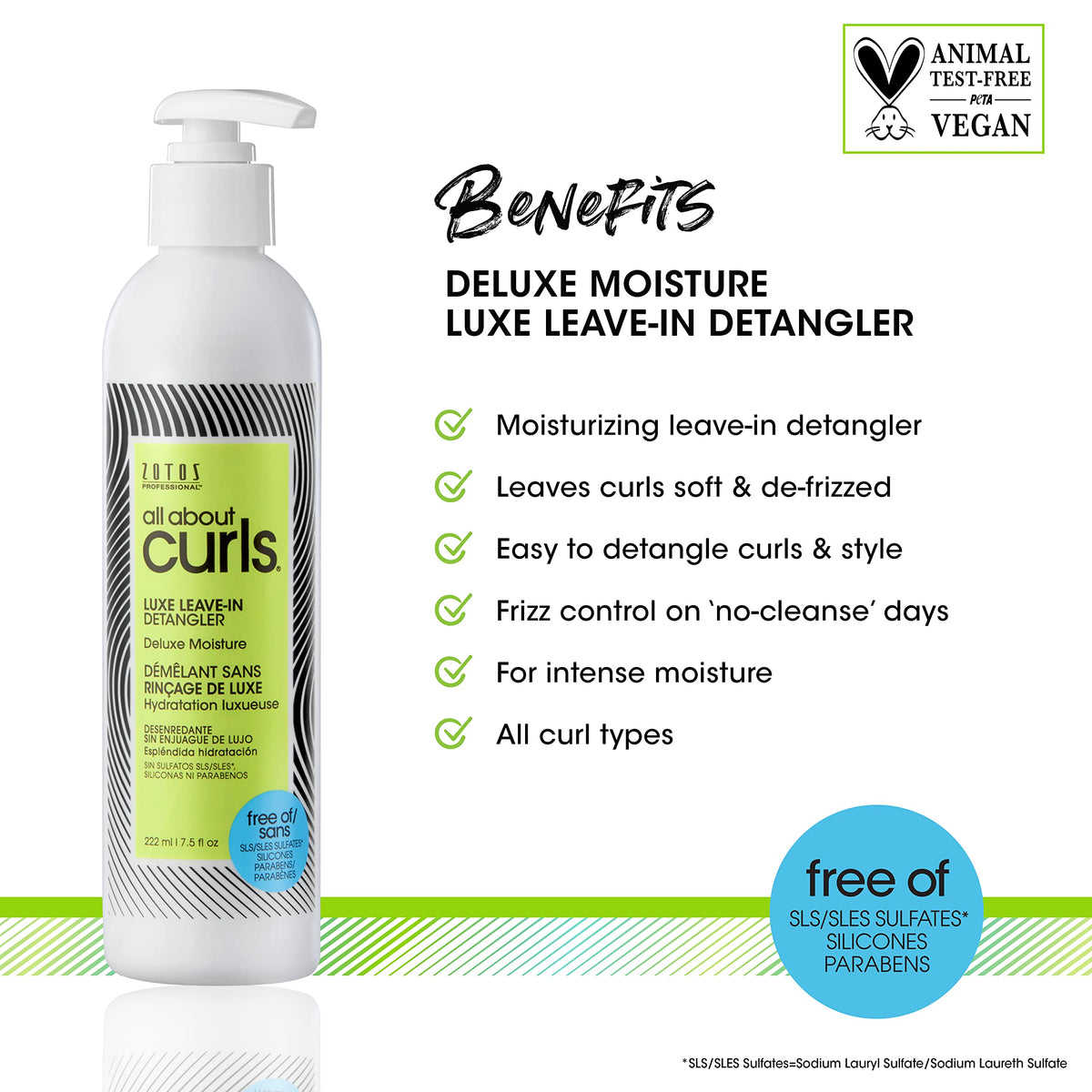 ALL ABOUT CURLS nozzle close-up demonstrating easy spray application