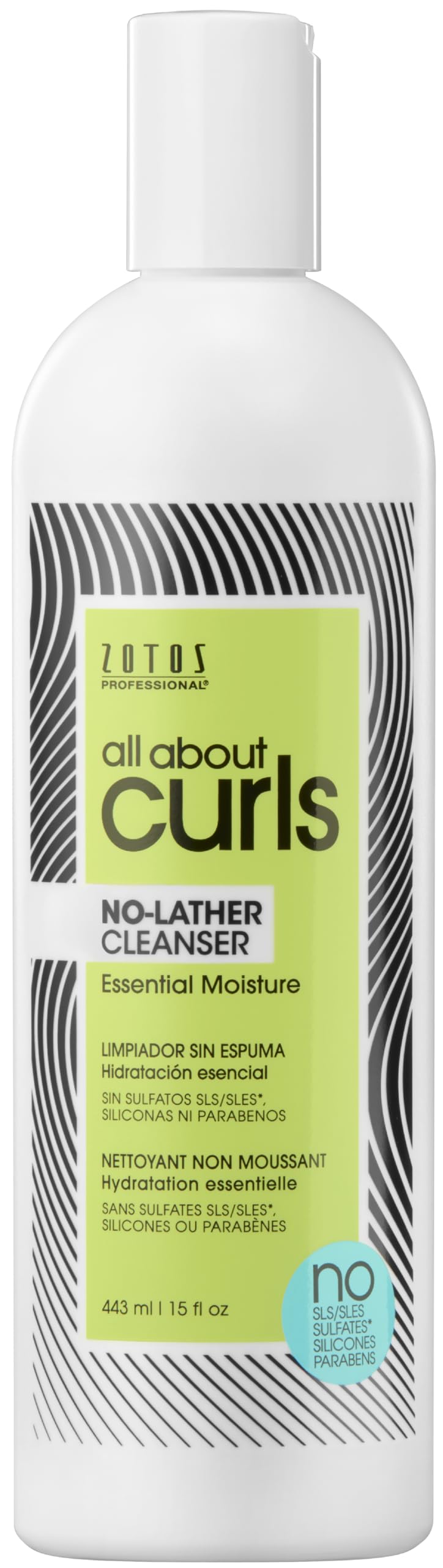 All About Curls front bottle view showing clean packaging and product benefit