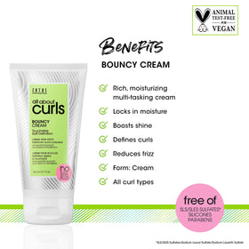 ALL ABOUT CURLS cream texture close-up highlighting smooth, moisturizing formula
