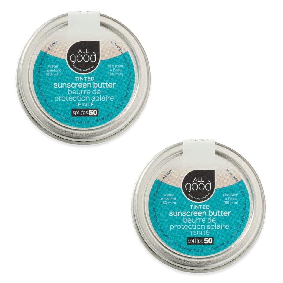 All Good front packaging showing SPF 50+ and benefits
