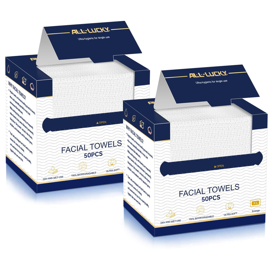 ALL- LUCKY front packaging showing 100-count and XL size benefits