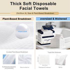 ALL- LUCKY towel beside ruler illustrating true 10x12 inch scale