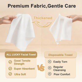 ALL- LUCKY close-up of dual-texture fabric for effective cleansing