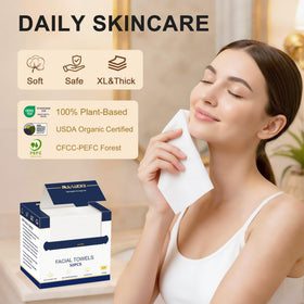 ALL- LUCKY towel held wet showing strong absorbency and durability