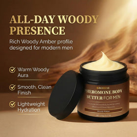 Allaura Beauty open jar texture close-up highlighting fast-melt hydrating butter
