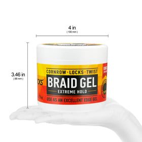 AllDay Locks applying gel to edges with brush for sleek control