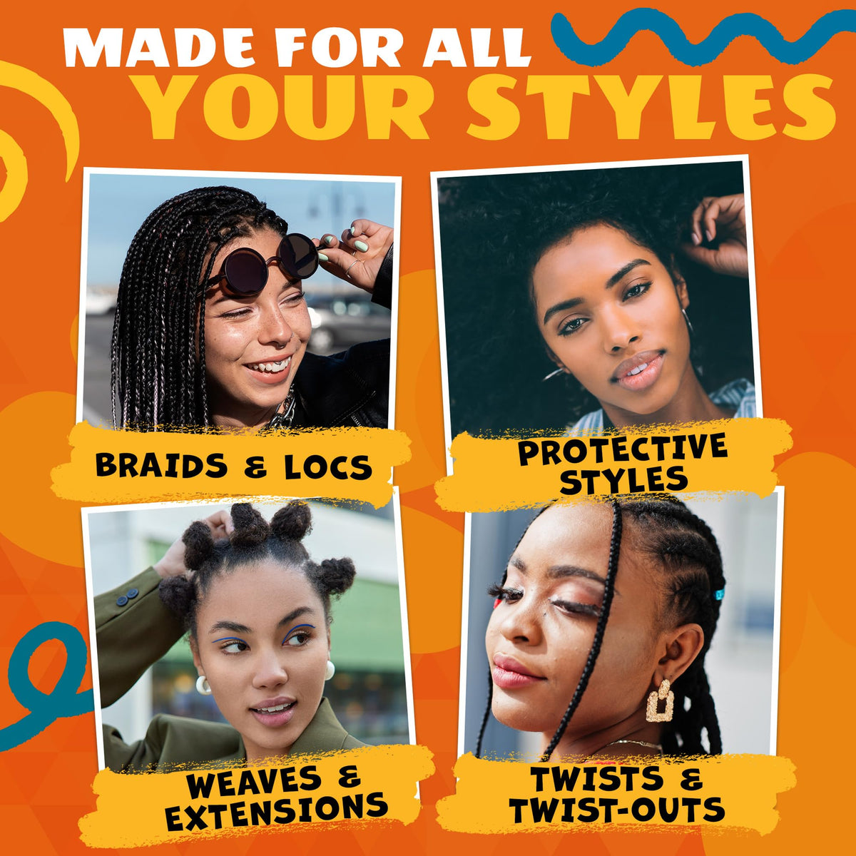 AllDay Locks used on braids in lifestyle setting for instant refresh