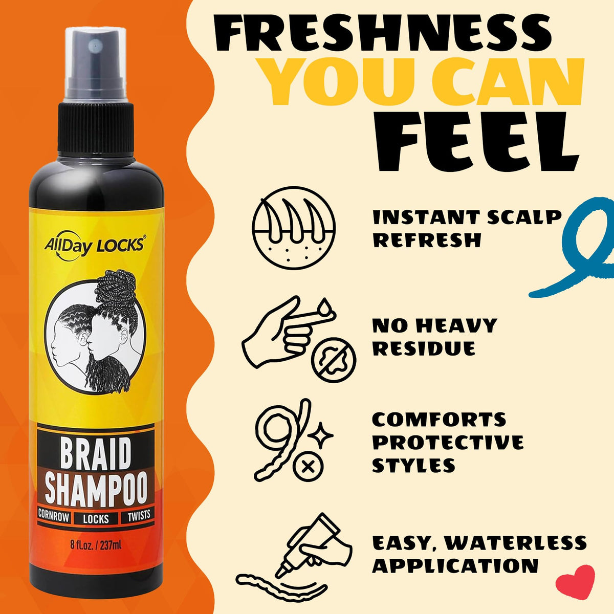 AllDay Locks scalp massage demo soothing and reducing dryness