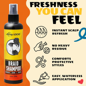 AllDay Locks scalp massage demo soothing and reducing dryness