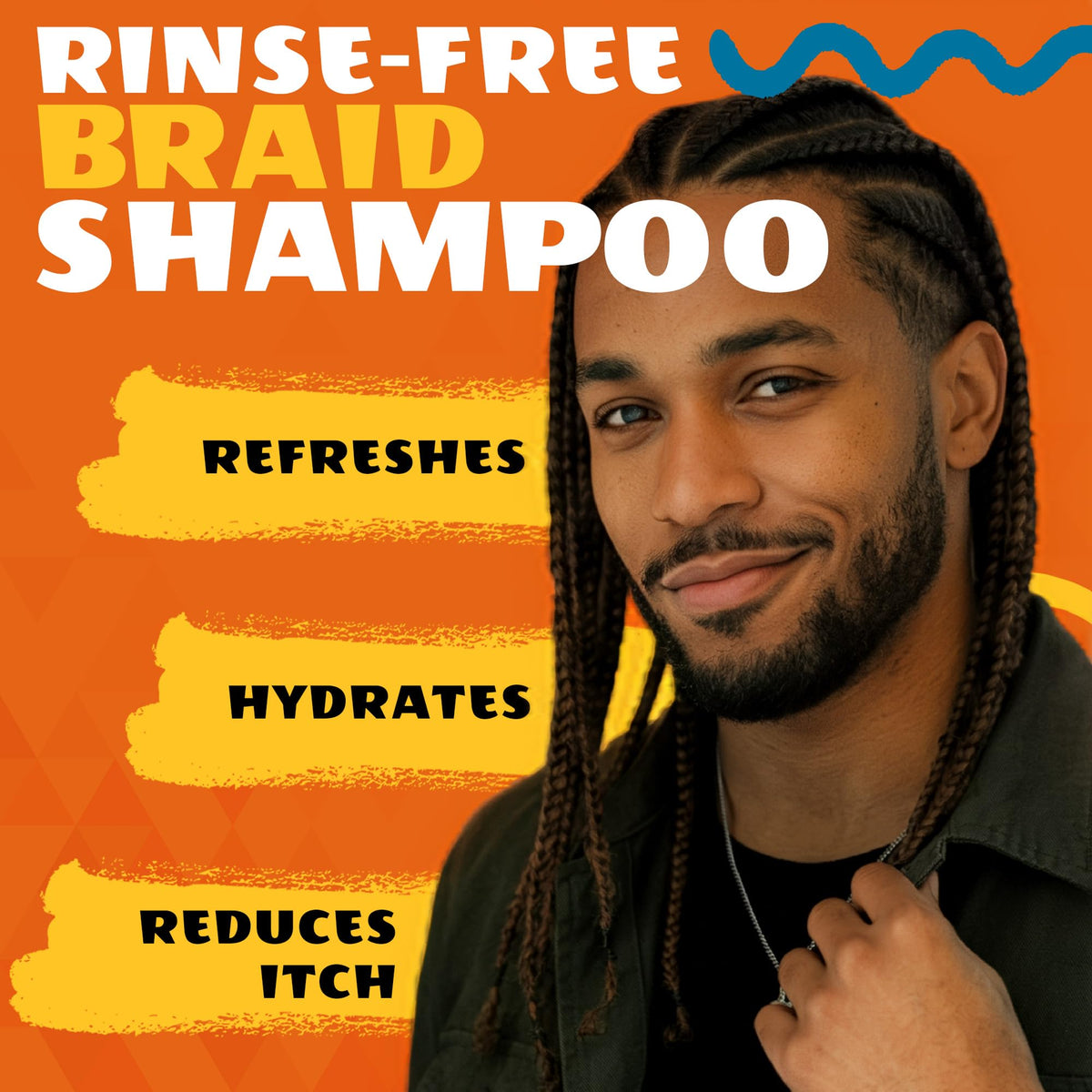 AllDay Locks spray mist in action refreshing braids quickly