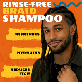 AllDay Locks spray mist in action refreshing braids quickly