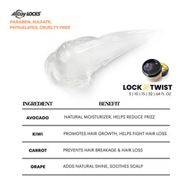 AllDay Locks used to smooth hairline demonstrating precise edge control