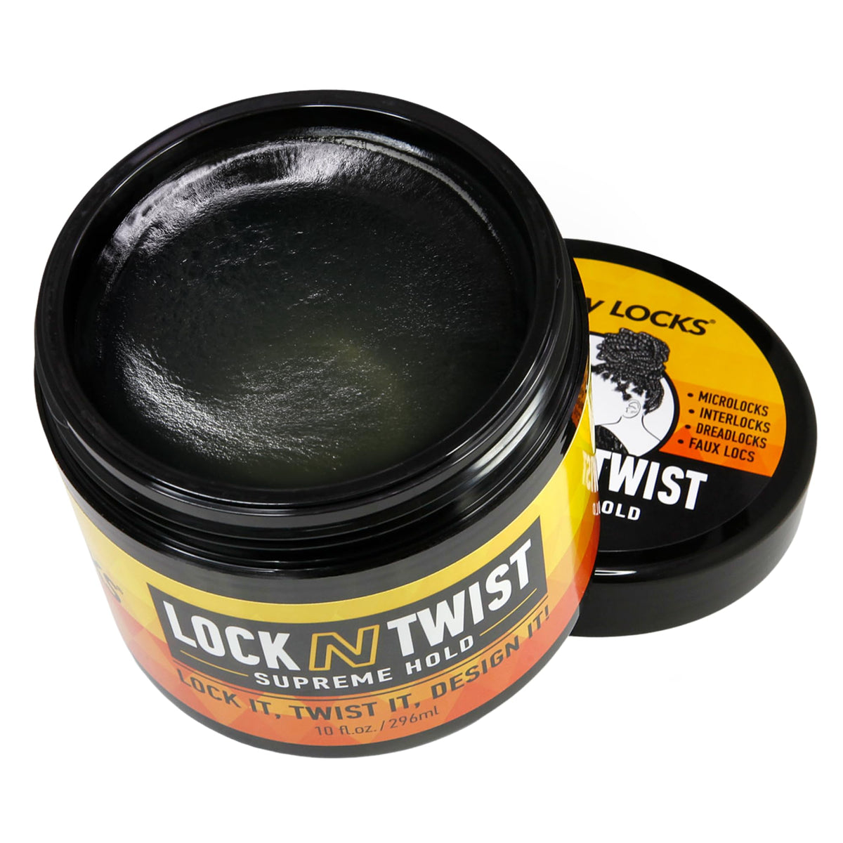 AllDay Locks open jar texture close-up showing smooth gel consistency and slip