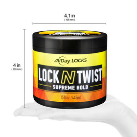 AllDay Locks gel texture close-up showing smooth spreadable formula for easy application