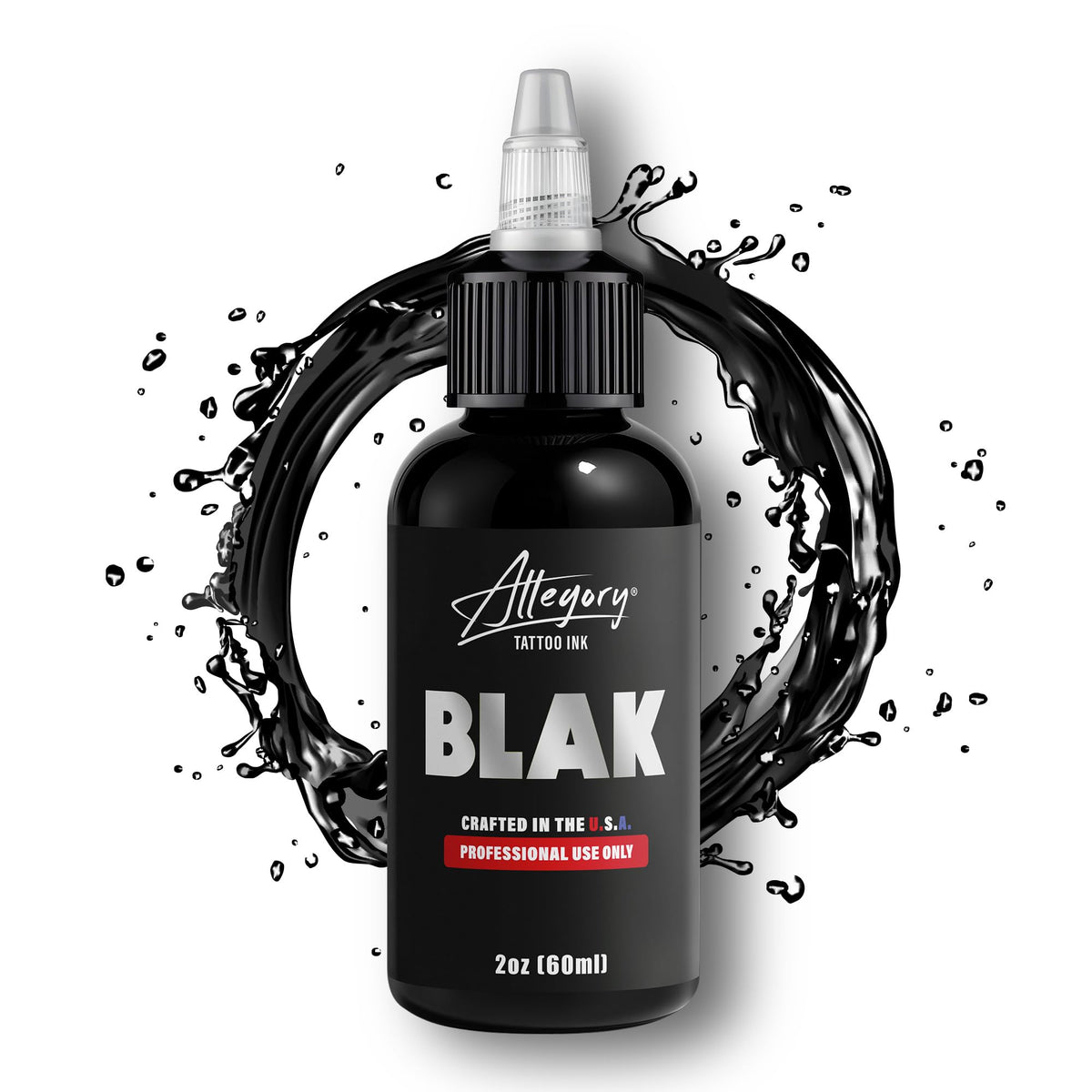 Allegory BLAK close-up of ink texture demonstrating smooth, consistent pigment