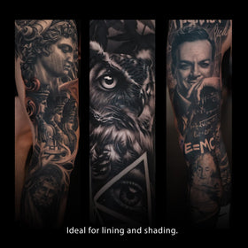Allegory BLAK ink in use at an artist station showing reliable flow and control