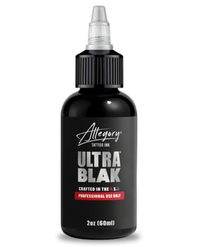 Allegory Ultra BLAK front bottle showing label and packaging benefit clarity
