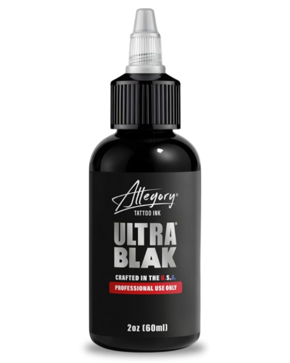 Allegory Ultra BLAK front bottle showing label and packaging benefit clarity