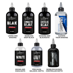 Allegory Ultra BLAK used by artist in studio showing professional application results