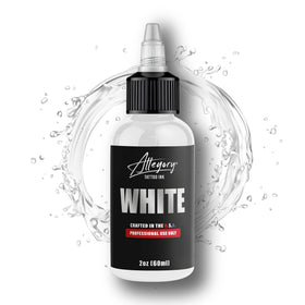 Allegory white pigment texture close-up highlighting smooth consistency