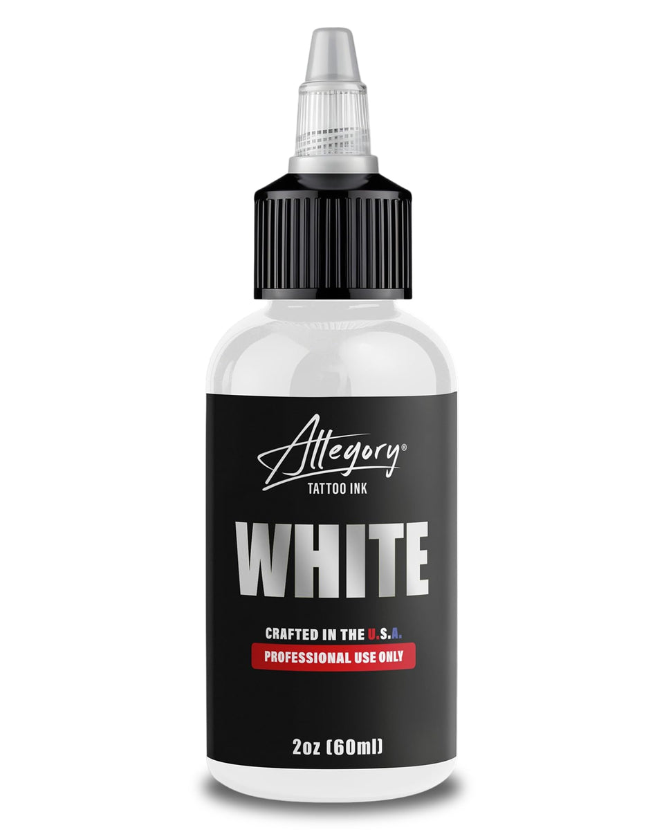 Allegory white front label showing product clarity and brand trust