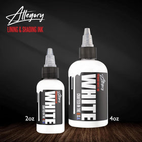 Allegory white glass marble agitator inside bottle ensuring consistent pigment