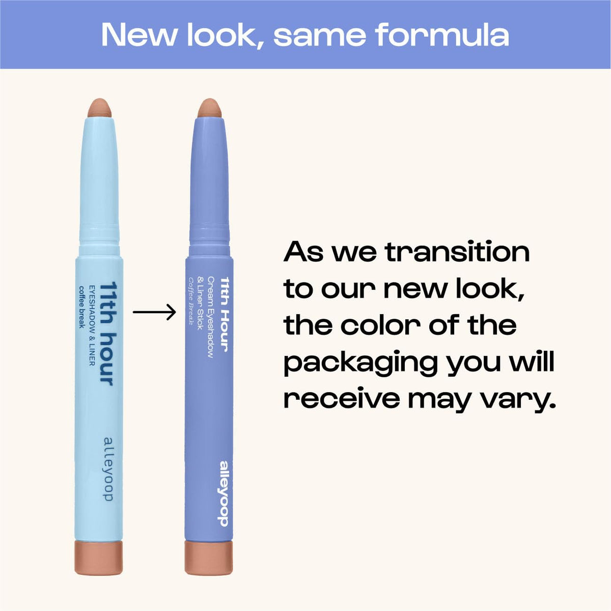 ALLEYOOP stick in a makeup bag suggesting travel-friendly convenience