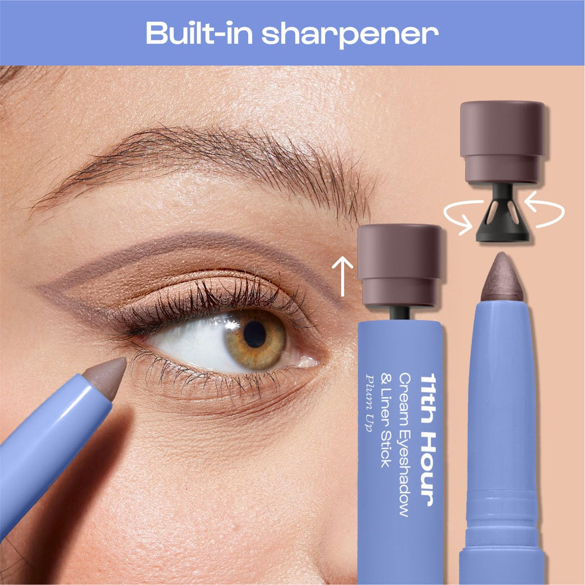 ALLEYOOP precision tip close-up for creating fine eyeliner definition