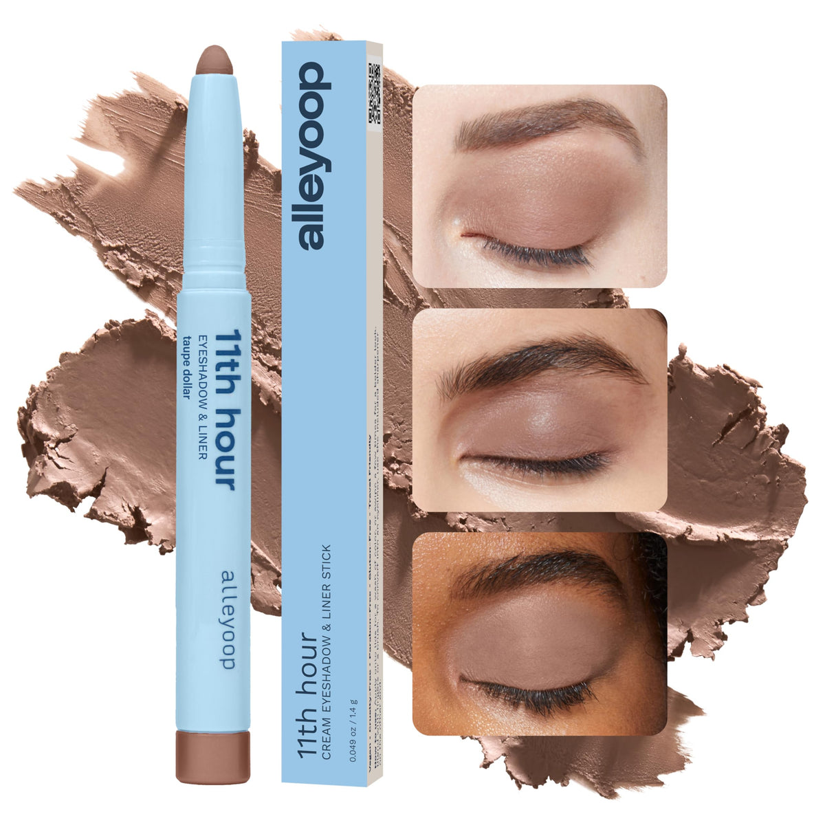 ALLEYOOP close-up of twist-up tip demonstrating smooth creamy glide benefit