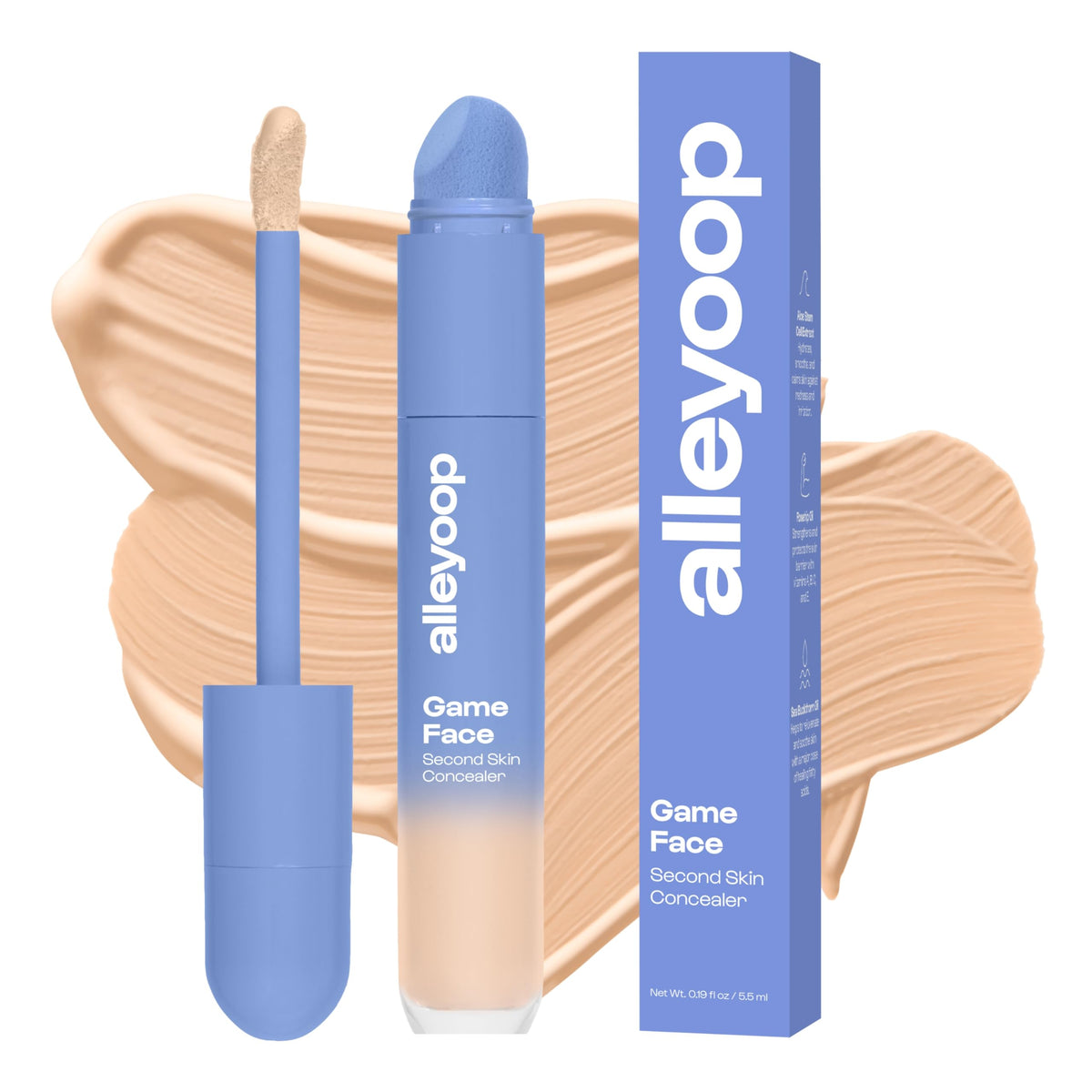 ALLEYOOP front packaging showing product tube and branding, easy grab benefit