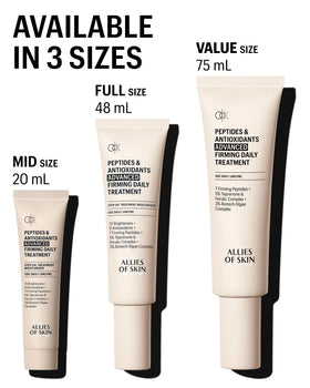 Allies of Skin flatlay with complementary skincare to show layering and routine benefit