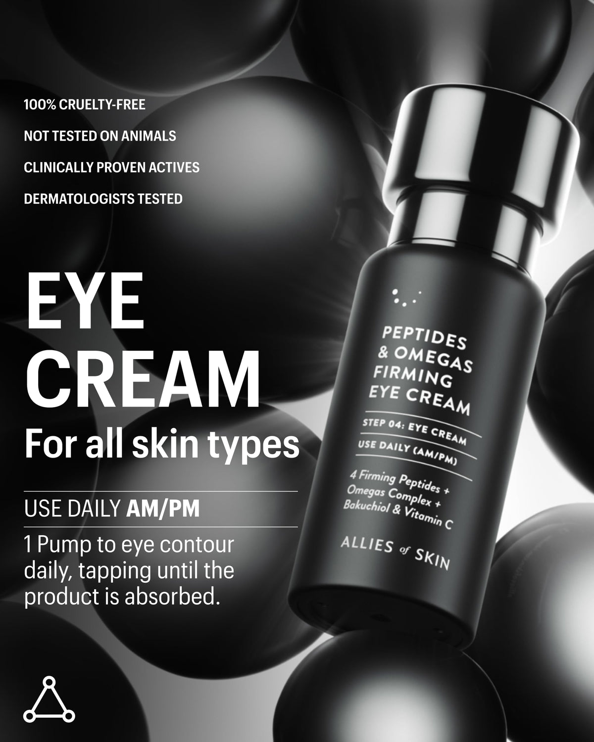 Allies of Skin ingredient label emphasizing clinical actives