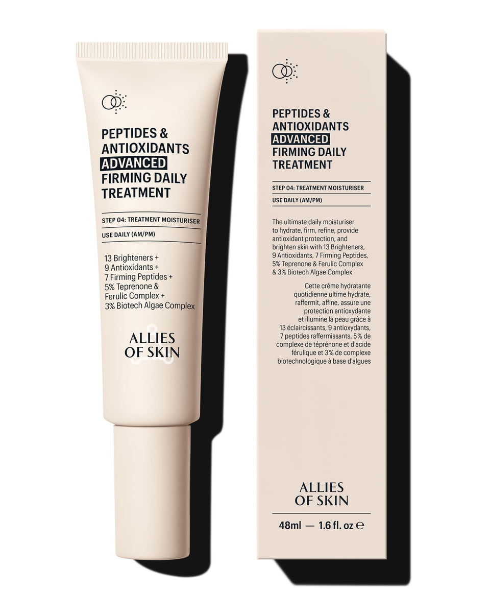 Allies of Skin front packaging showing product and clear branding for shelf appeal