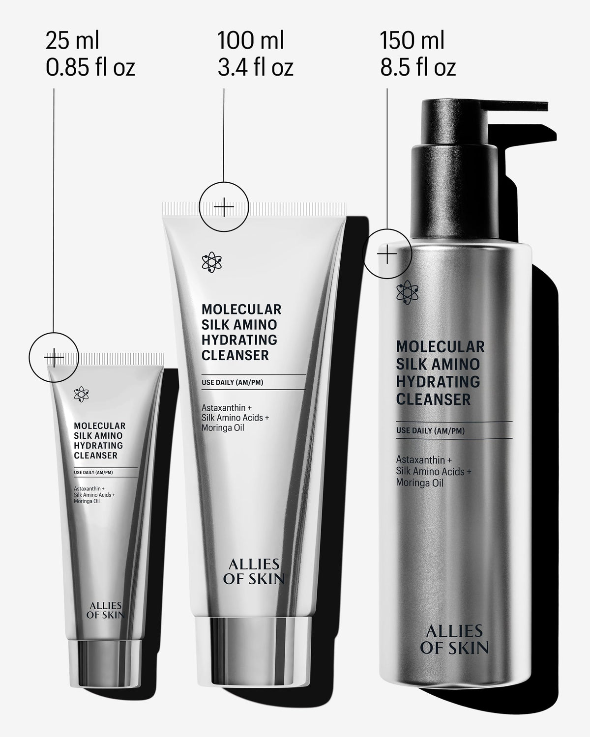 Allies of Skin tube on bathroom counter styled to show everyday skincare convenience