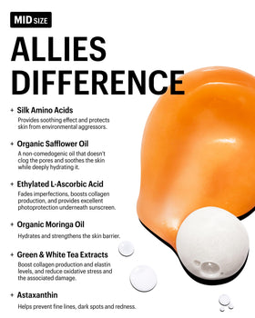 Allies of Skin tube next to moisturizer showing complementary hydration benefits in routine