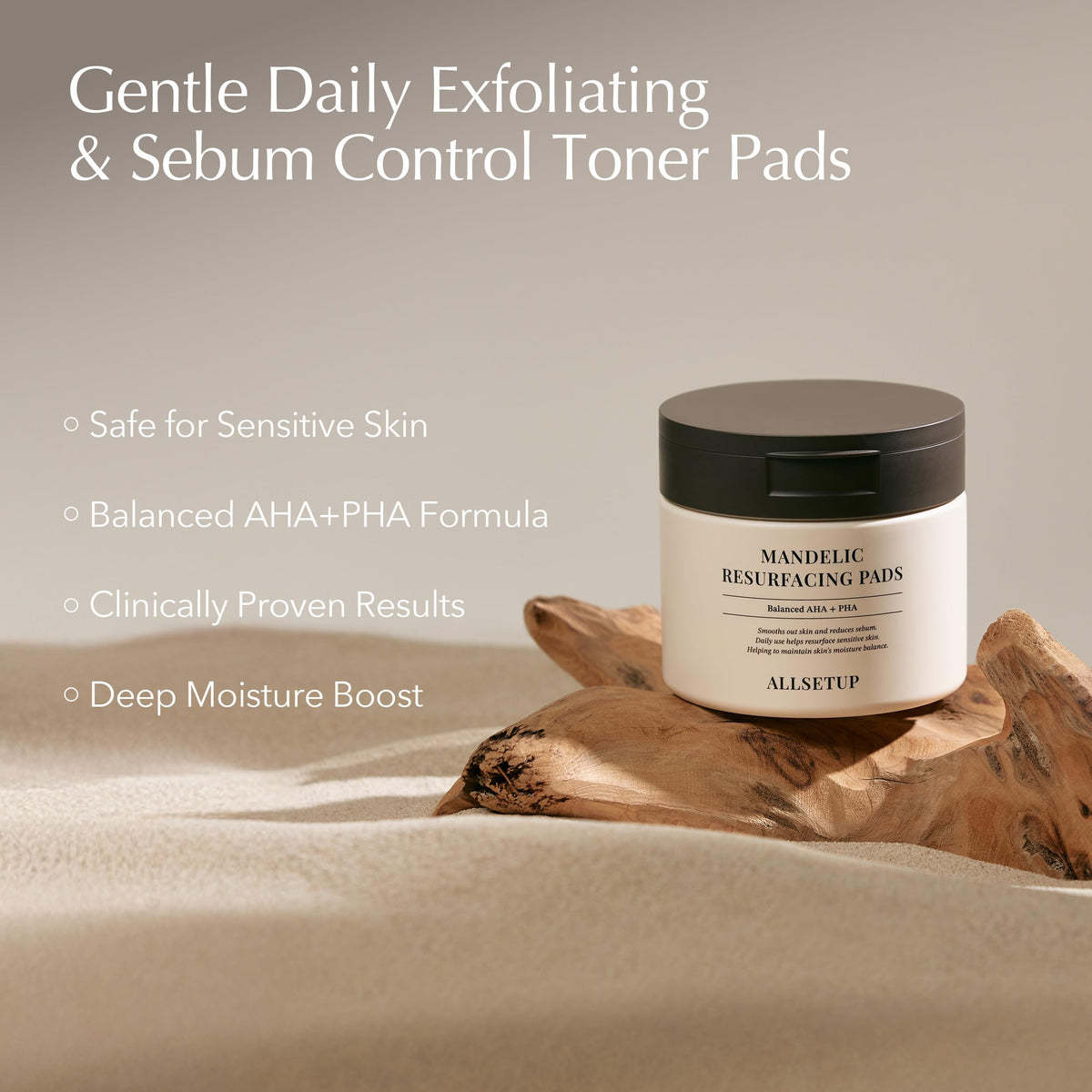 ALLSETUP close-up of pad texture highlighting exfoliating embossing