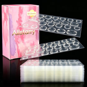 Allstarry front packaging showing full 50-sheet pack and benefits